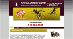 Desktop Screenshot of exterminationguepe.com