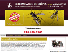 Tablet Screenshot of exterminationguepe.com